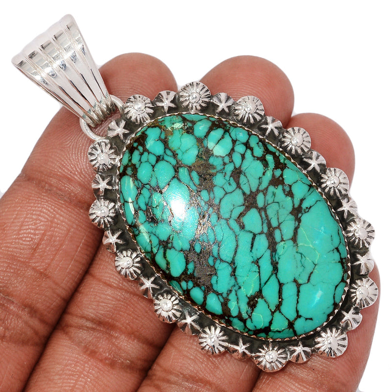 2.7" Jumbo - Tibetan Turquoise Pendants - MIXP124 - Weight 28.6g