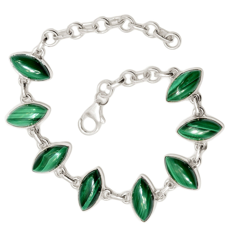 7.6" Malachite Bracelets - MLAB163