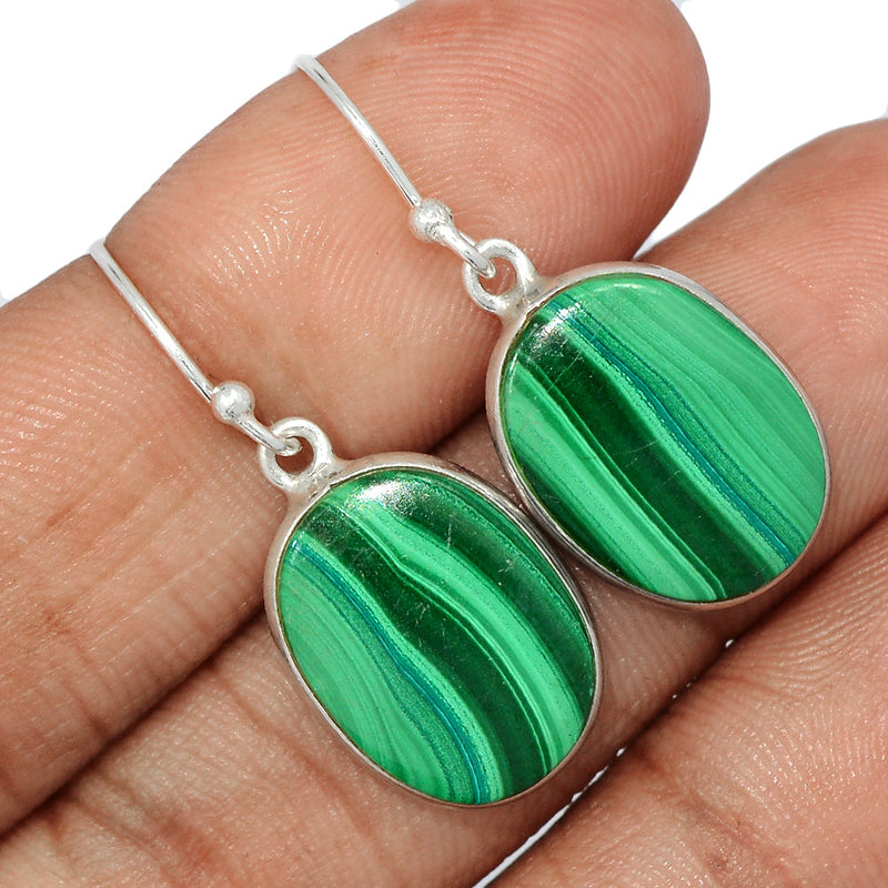 1.3" Malachite Earrings - MLAE1773