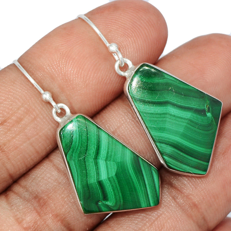 1.6" Malachite Earrings - MLAE1785