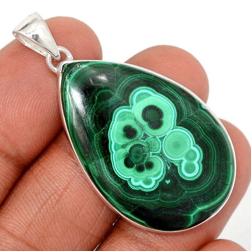 1.8" Malachite Pendants - MLAP3402