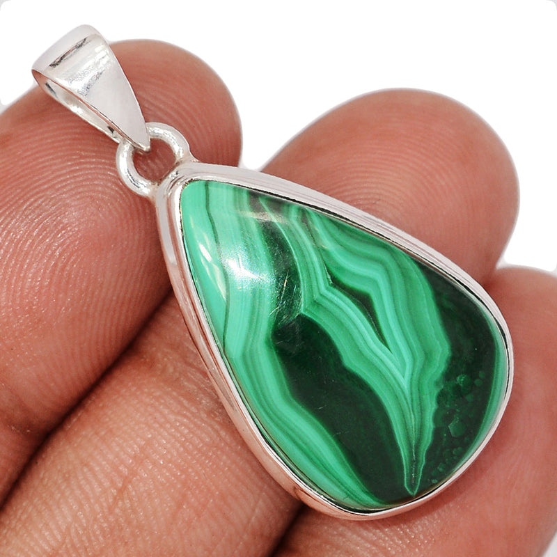 1.5" Malachite Pendants - MLAP3417