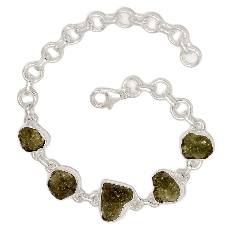 7.8" Moldavite Bracelets - MLDB73