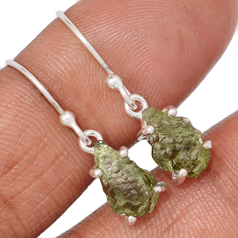 1.1" Moldavite Earrings - MLDE281