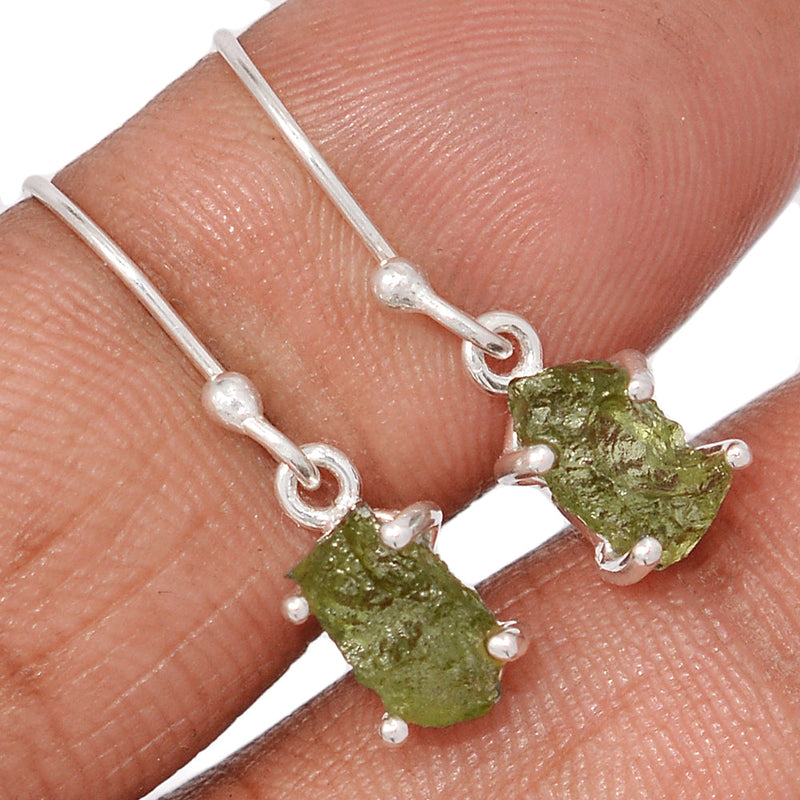 1" Moldavite Earrings - MLDE282