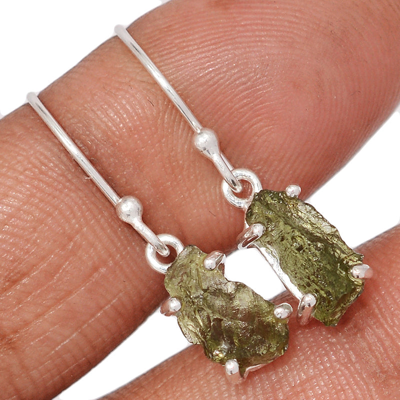 1.1" Moldavite Earrings - MLDE284