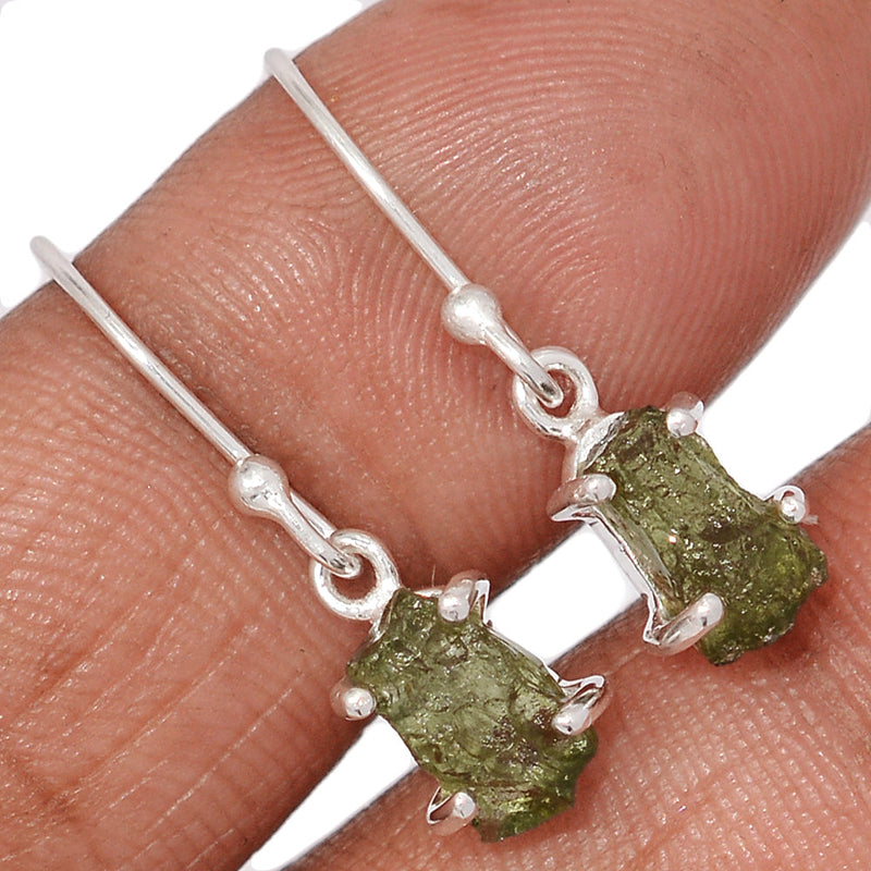 1" Moldavite Earrings - MLDE285