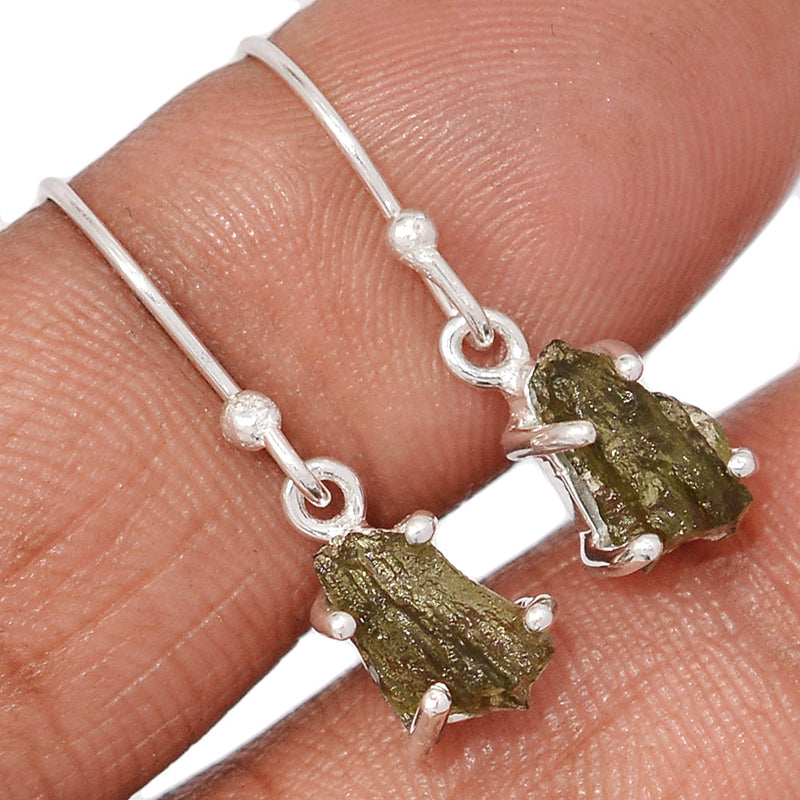 1" Moldavite Earrings - MLDE288
