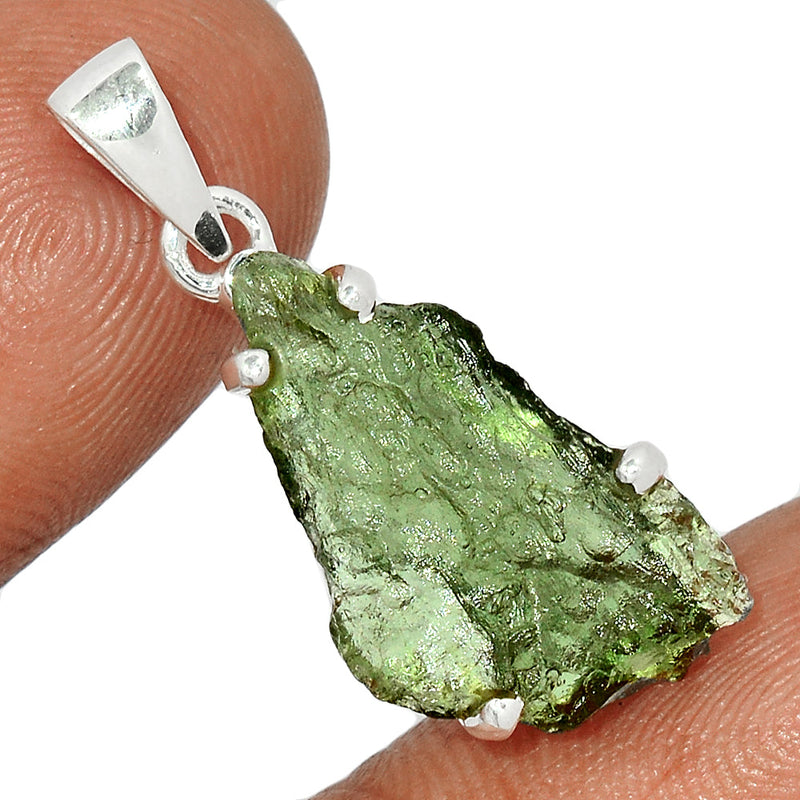 1.2" Claw - Moldavite Pendants - MLDP253