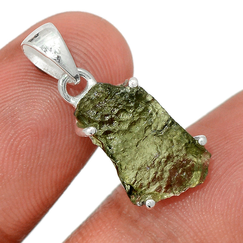 1" Claw - Moldavite Pendants - MLDP573