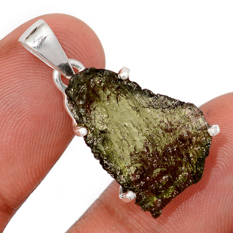 1.2" Claw - Moldavite Pendants - MLDP755