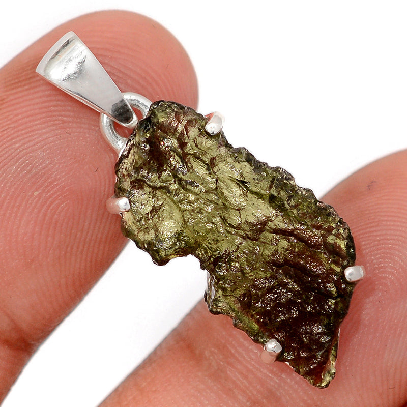 1.3" Claw - Moldavite Pendants - MLDP756