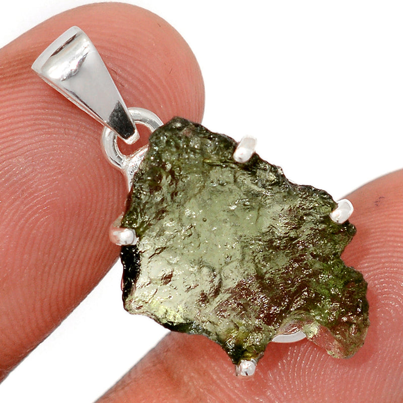 1.1" Claw - Moldavite Pendants - MLDP757