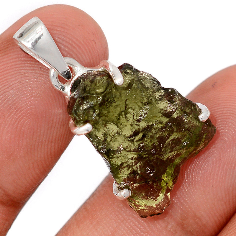 1.2" Claw - Moldavite Pendants - MLDP759
