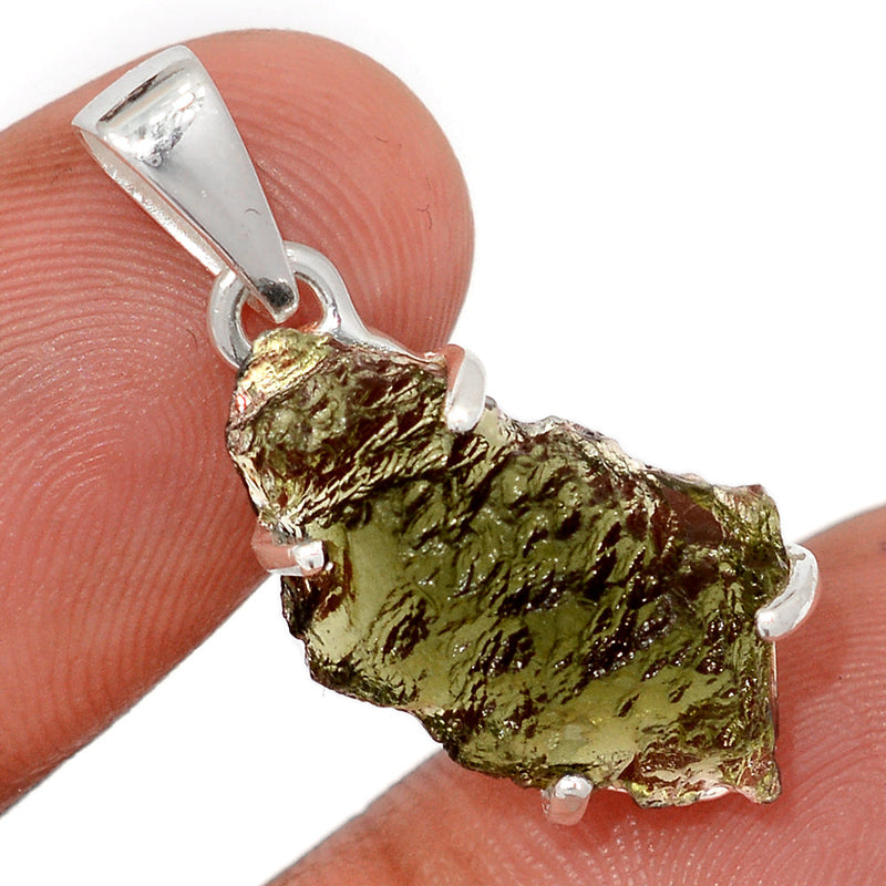 1.2" Claw - Moldavite Pendants - MLDP760