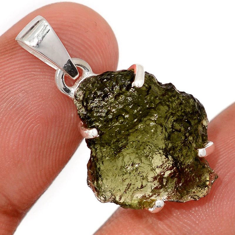 1.2" Claw - Moldavite Pendants - MLDP763