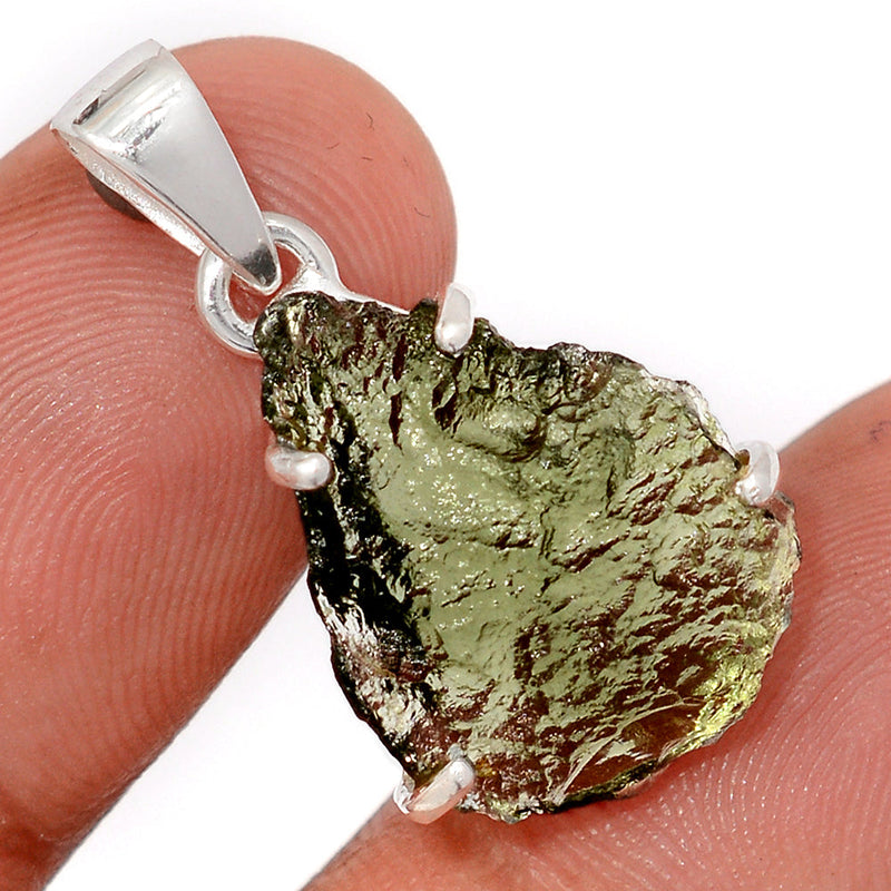 1.1" Claw - Moldavite Pendants - MLDP764