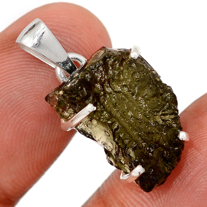 1.1" Claw - Moldavite Pendants - MLDP767