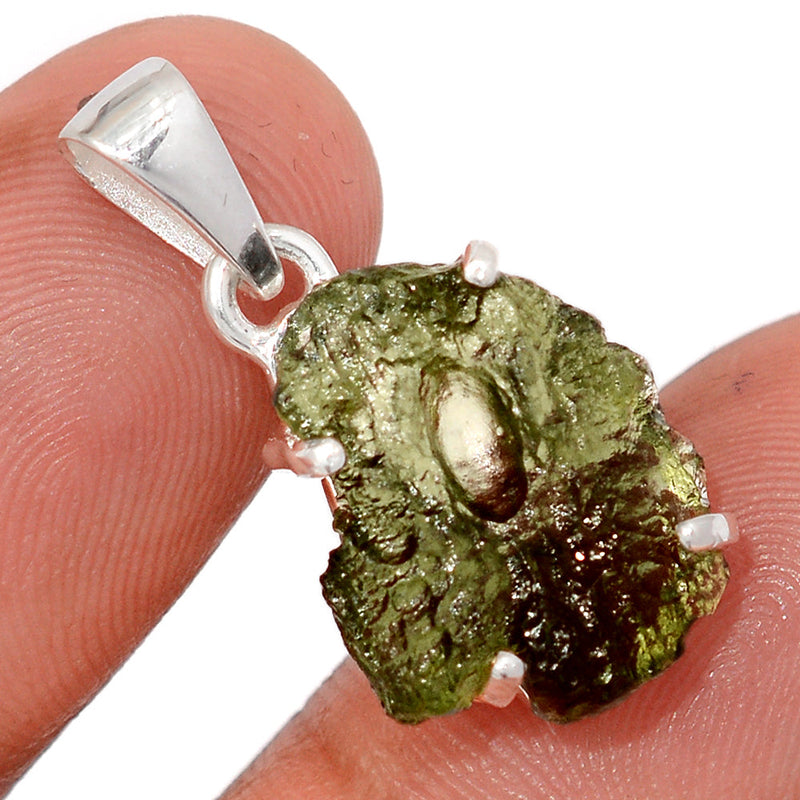 1" Claw - Moldavite Pendants - MLDP768