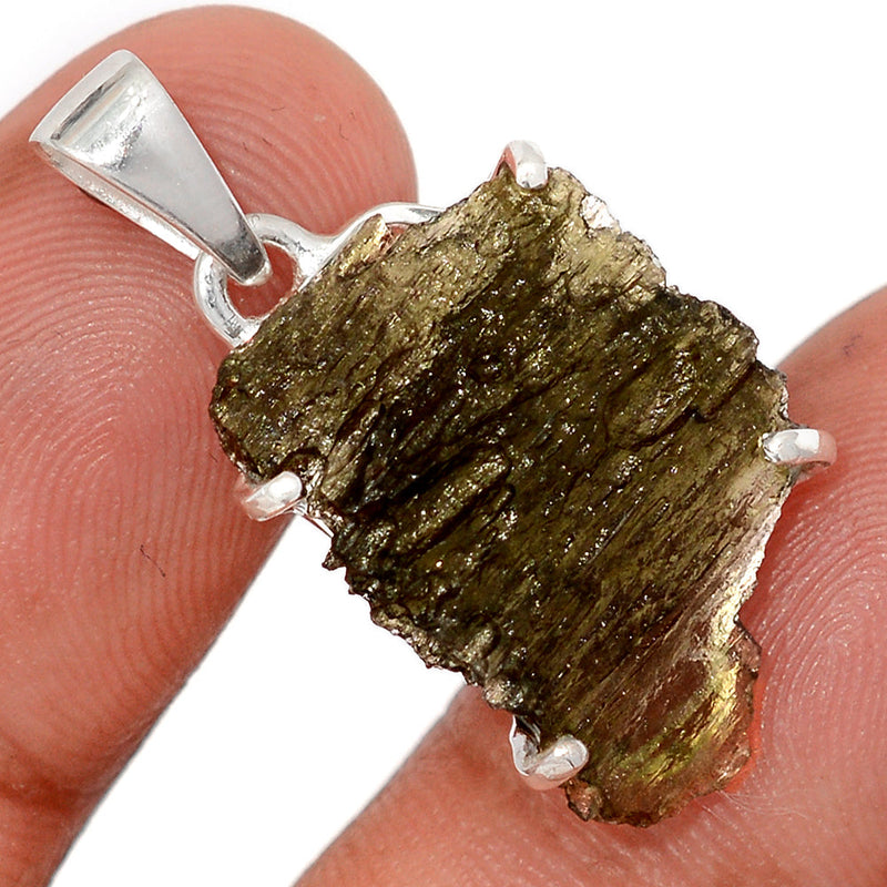 1.2" Claw - Moldavite Pendants - MLDP769