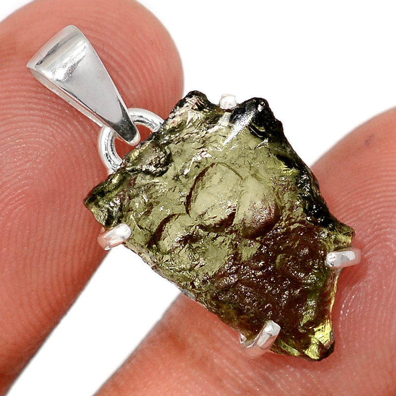 1.1" Claw - Moldavite Pendants - MLDP772