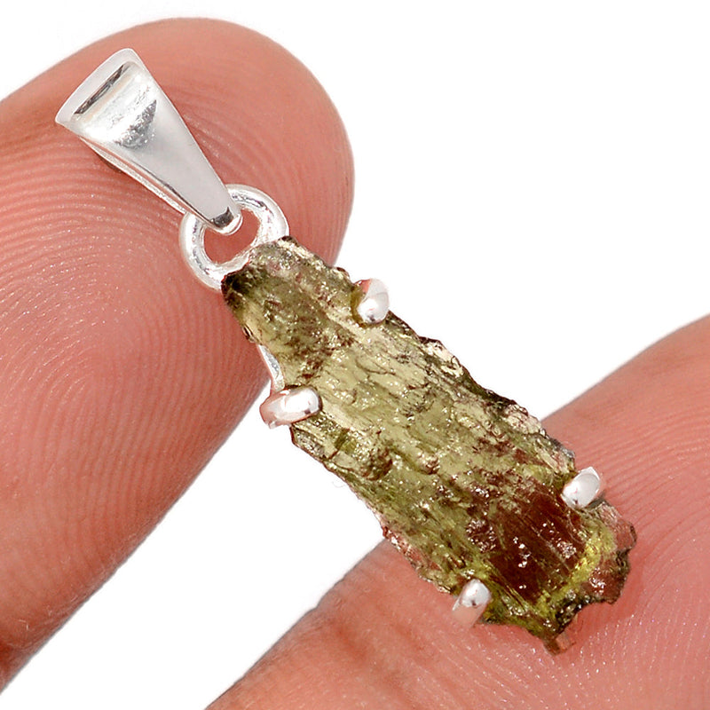 1.2" Claw - Moldavite Pendants - MLDP774