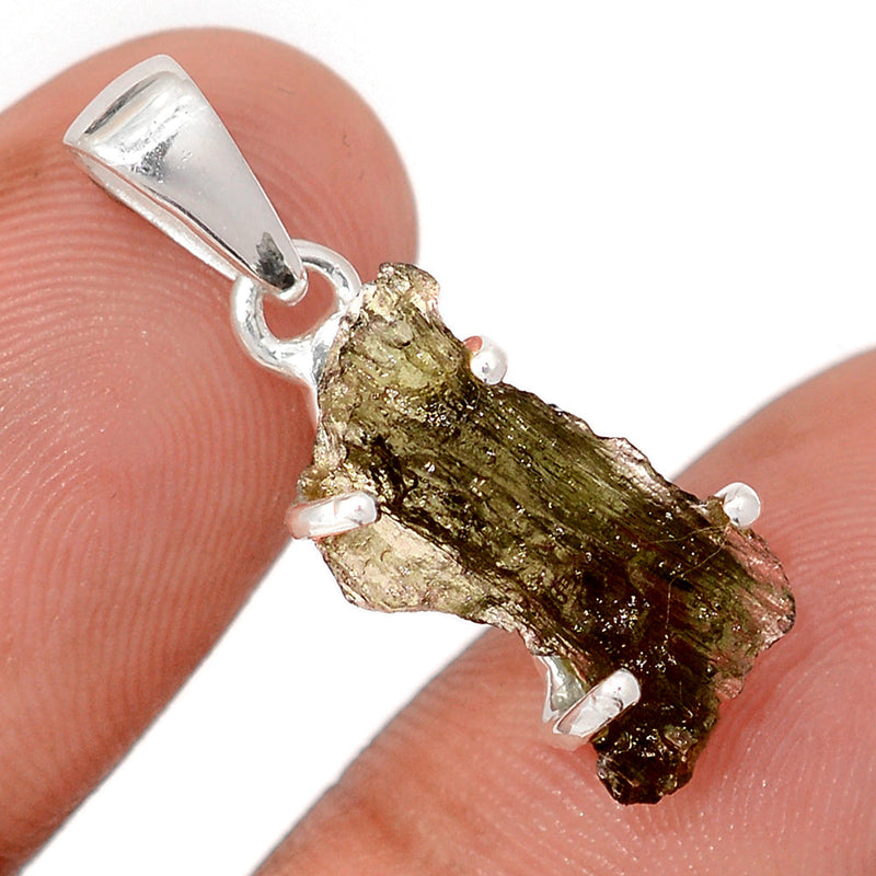 1.1" Claw - Moldavite Pendants - MLDP777