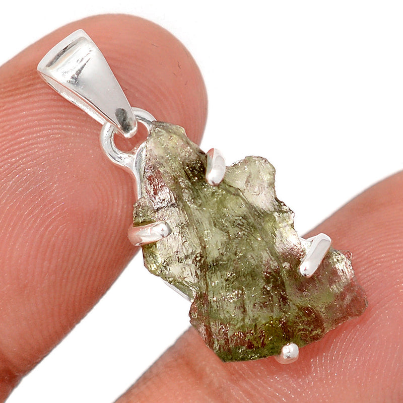 1.1" Claw - Moldavite Pendants - MLDP778