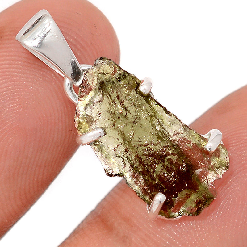 1.1" Claw - Moldavite Pendants - MLDP780