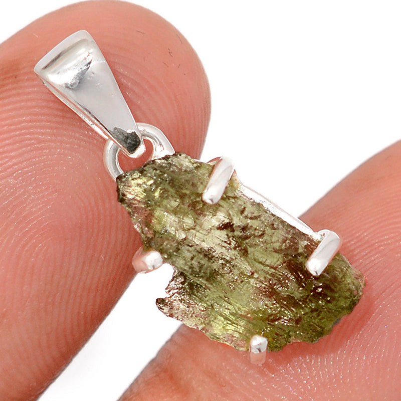 1.1" Claw - Moldavite Pendants - MLDP781