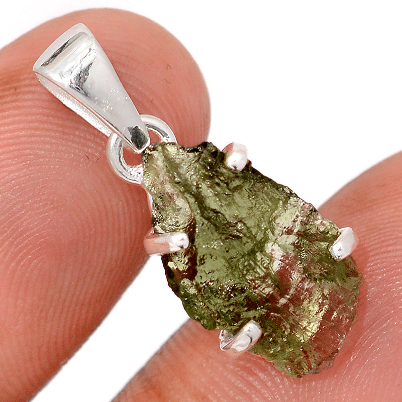 1" Claw - Moldavite Pendants - MLDP785