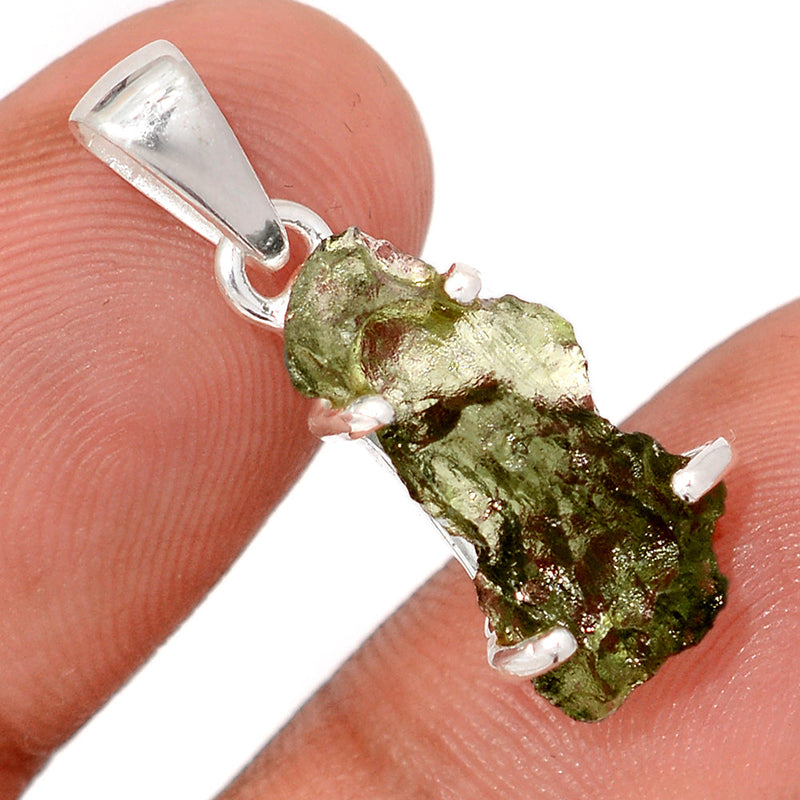 1.1" Claw - Moldavite Pendants - MLDP787