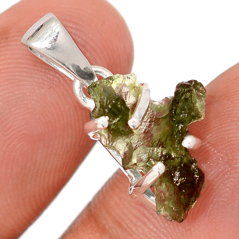 1" Claw - Moldavite Pendants - MLDP789