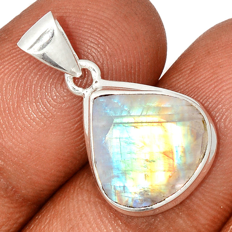 1" Moonstone Faceted Pendants - MNFP1779