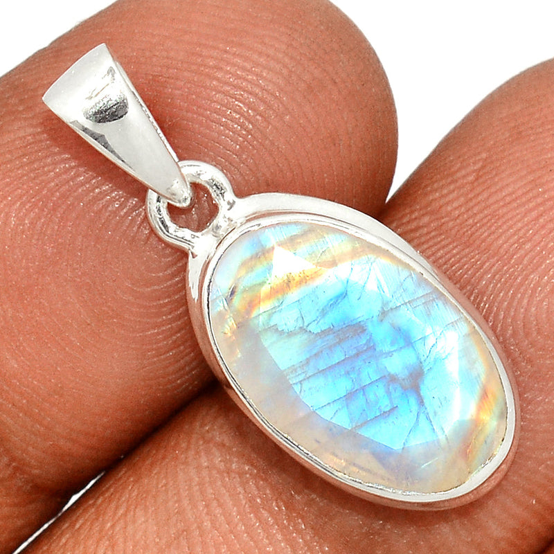 1.1" Moonstone Faceted Pendants - MNFP1781