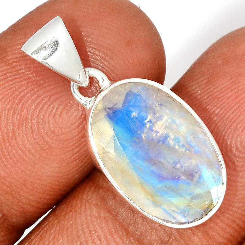 1.1" Moonstone Faceted Pendants - MNFP1795