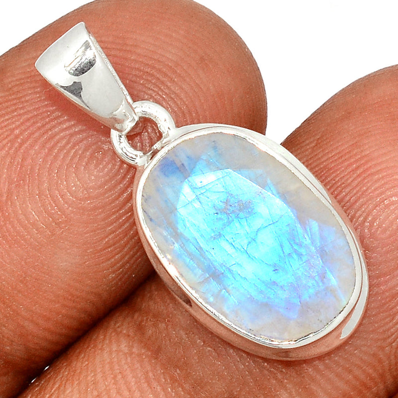 1.1" Moonstone Faceted Pendants - MNFP1797