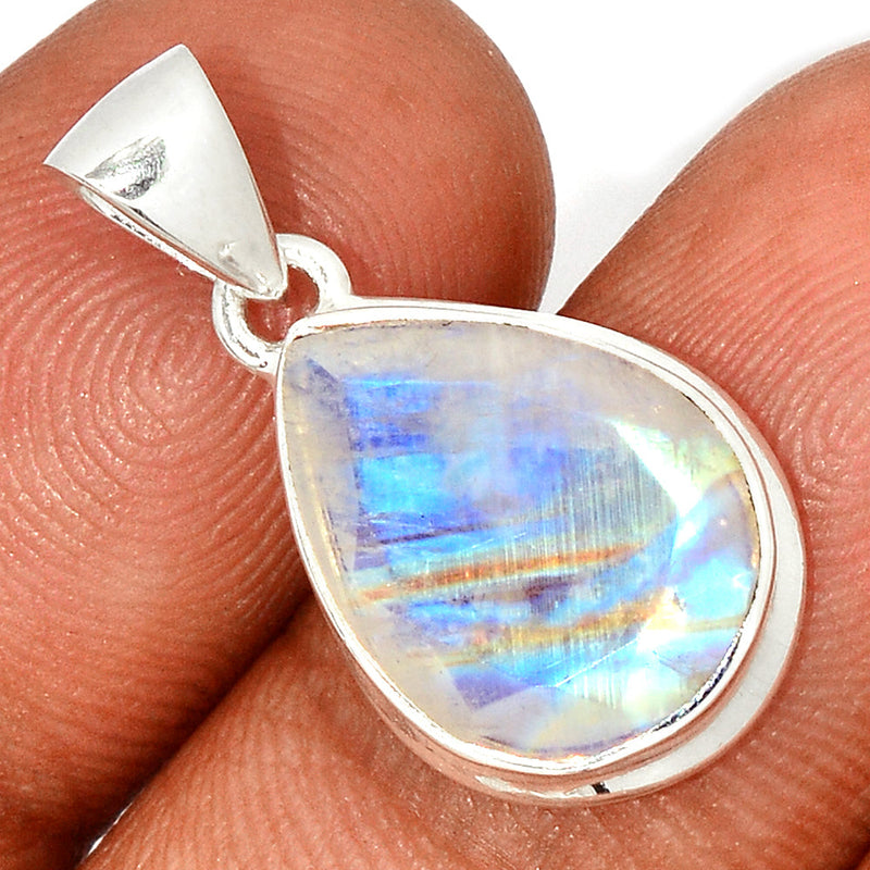 1" Moonstone Faceted Pendants - MNFP1798