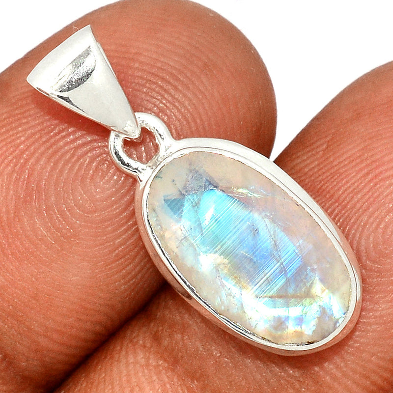 1.1" Moonstone Faceted Pendants - MNFP1800