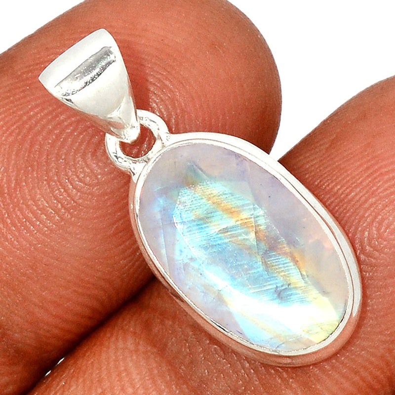 1.1" Moonstone Faceted Pendants - MNFP1802