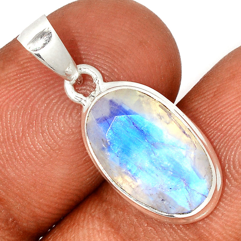 1.1" Moonstone Faceted Pendants - MNFP1804