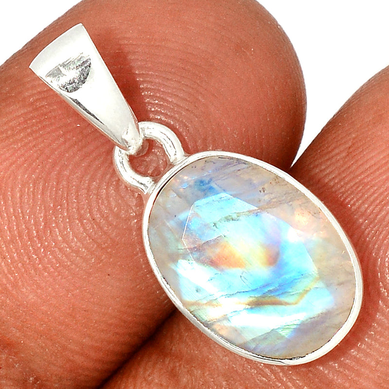 1" Moonstone Faceted Pendants - MNFP1806