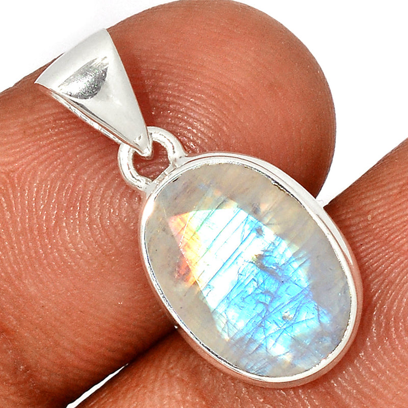 1" Moonstone Faceted Pendants - MNFP1812