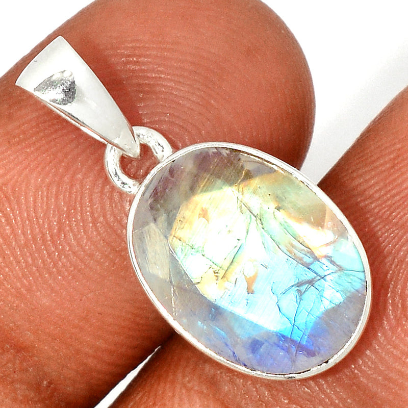 1" Moonstone Faceted Pendants - MNFP1813