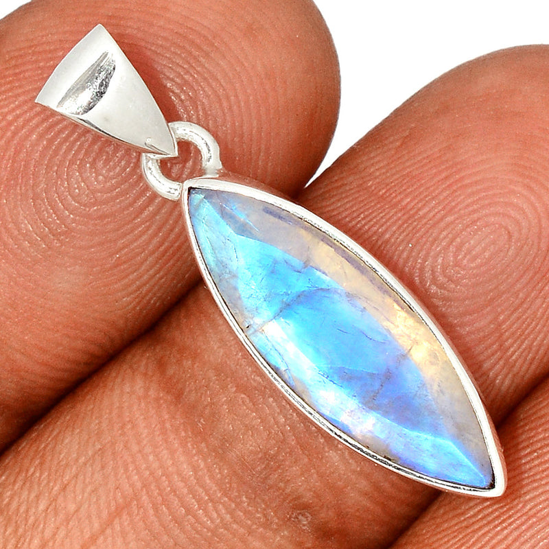 1.2" Moonstone Faceted Pendants - MNFP1817