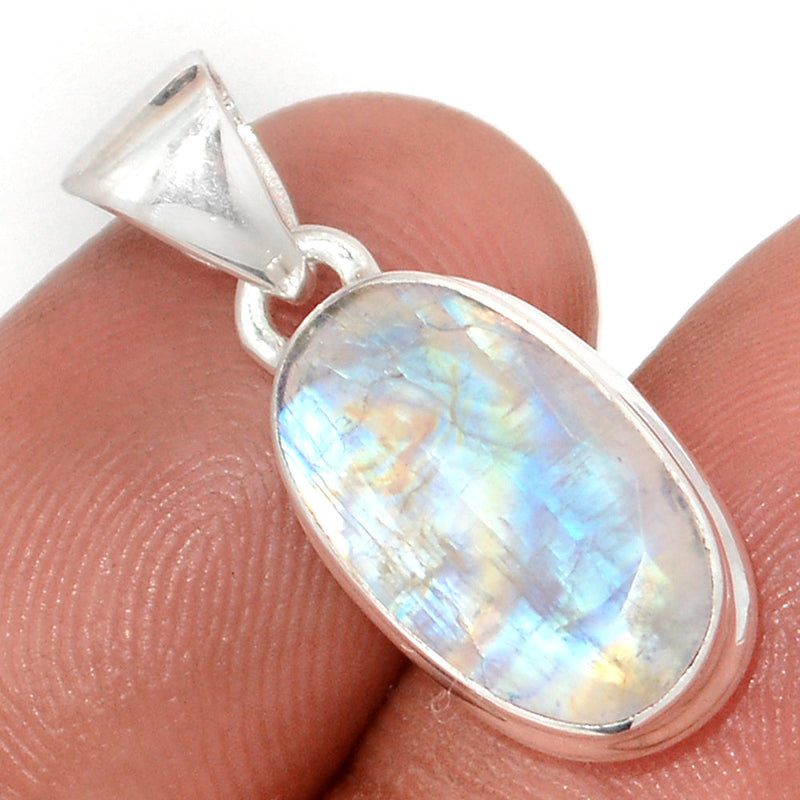 1" Moonstone Faceted Pendants - MNFP1867