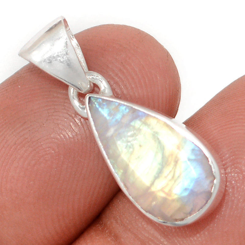 1" Moonstone Faceted Pendants - MNFP1881