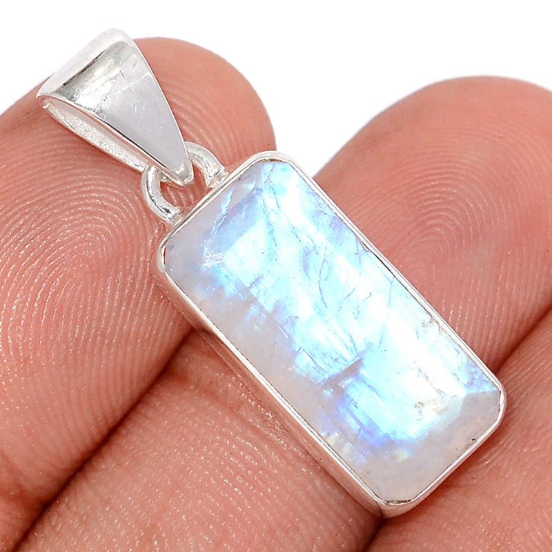 1.2" Rainbow Moonstone Faceted Pendants - MNFP1960