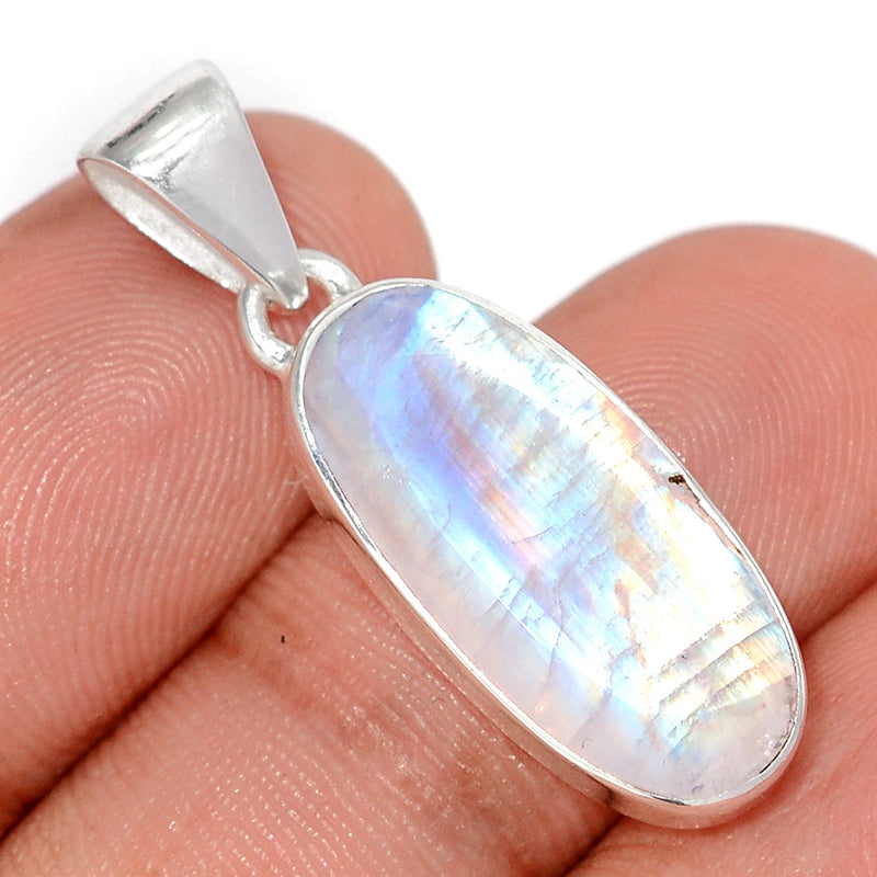 1.3" Rainbow Moonstone Faceted Pendants - MNFP1961