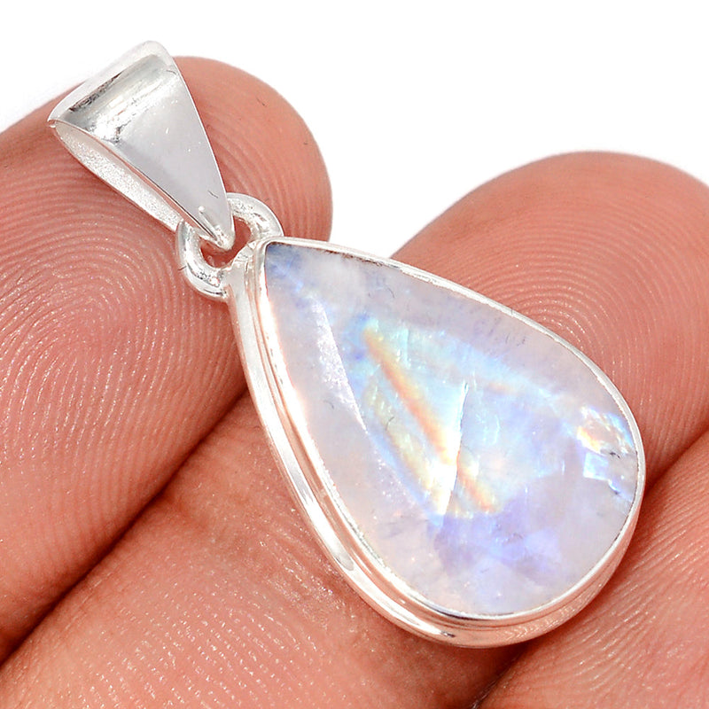 1.2" Rainbow Moonstone Faceted Pendants - MNFP1981